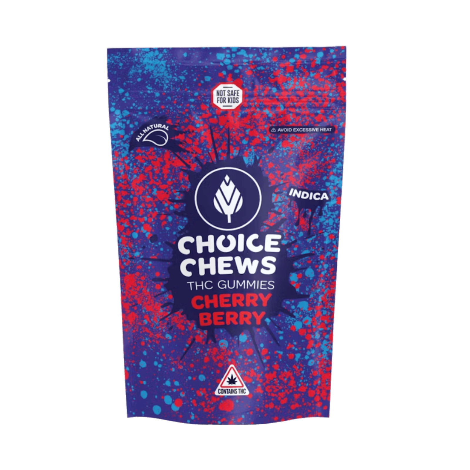 Photograph of product: CHOICE | CHRONIC CHERRY BERRY | Oui'd | GUMMIES | 200MG | REC