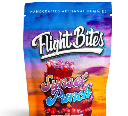 Photograph of Product: Flight Bites Sunset Punch Rosin Gummies 100mg