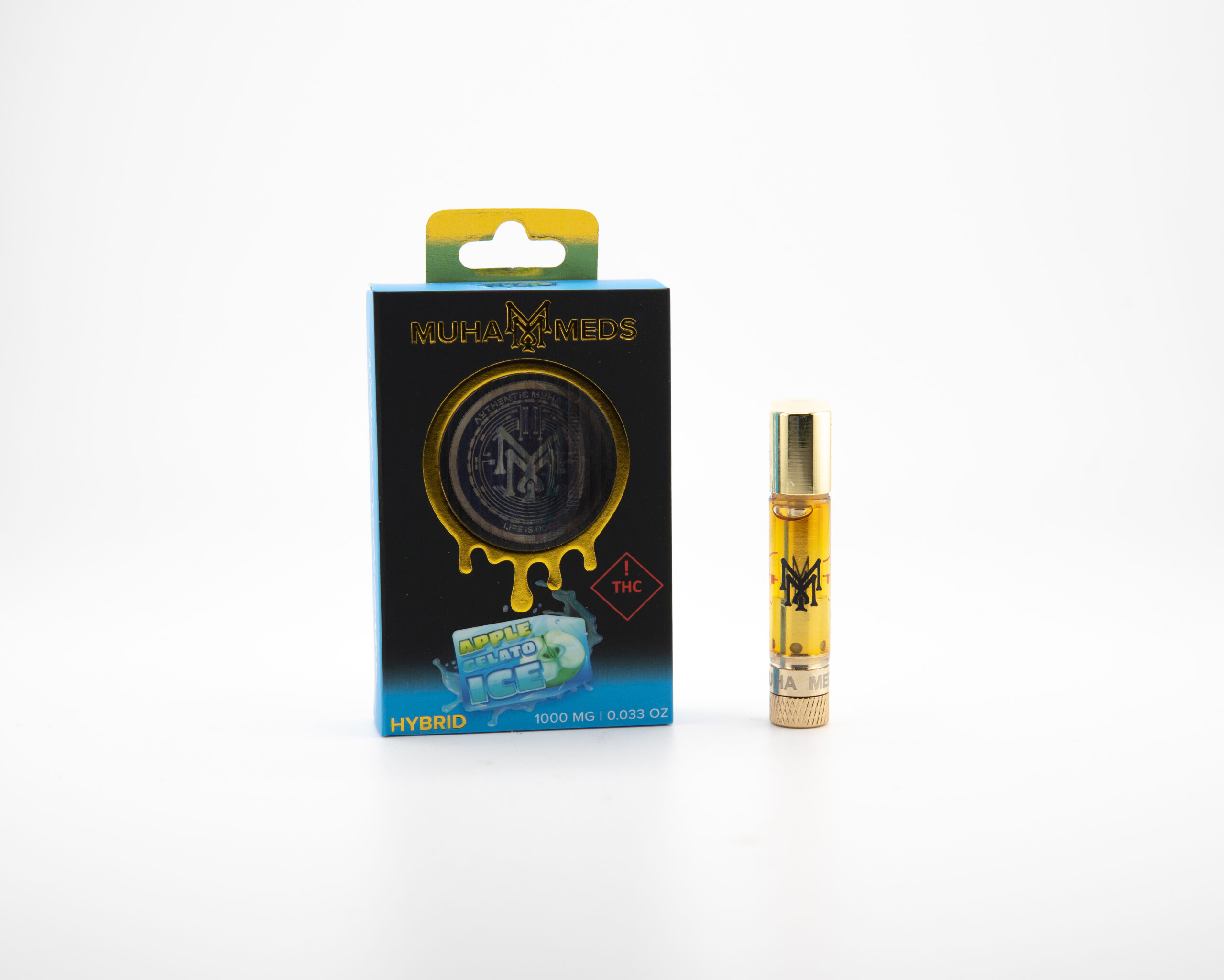Photograph of product: Muha Meds Cartridge Apple Gelato Ice