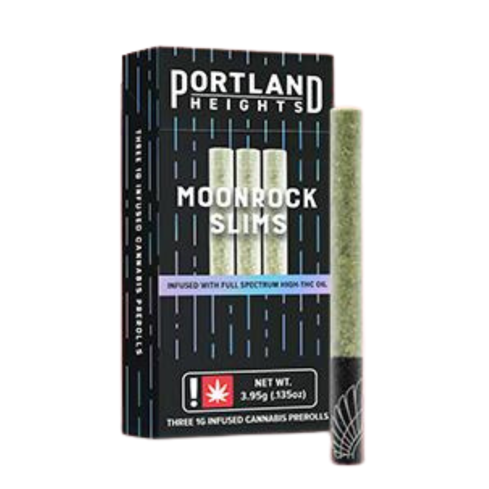 Photograph of product: Portland Heights 1.03g SUPREME DREAM Moonrock Slims Infused Oui'd Pre-Roll 3pk