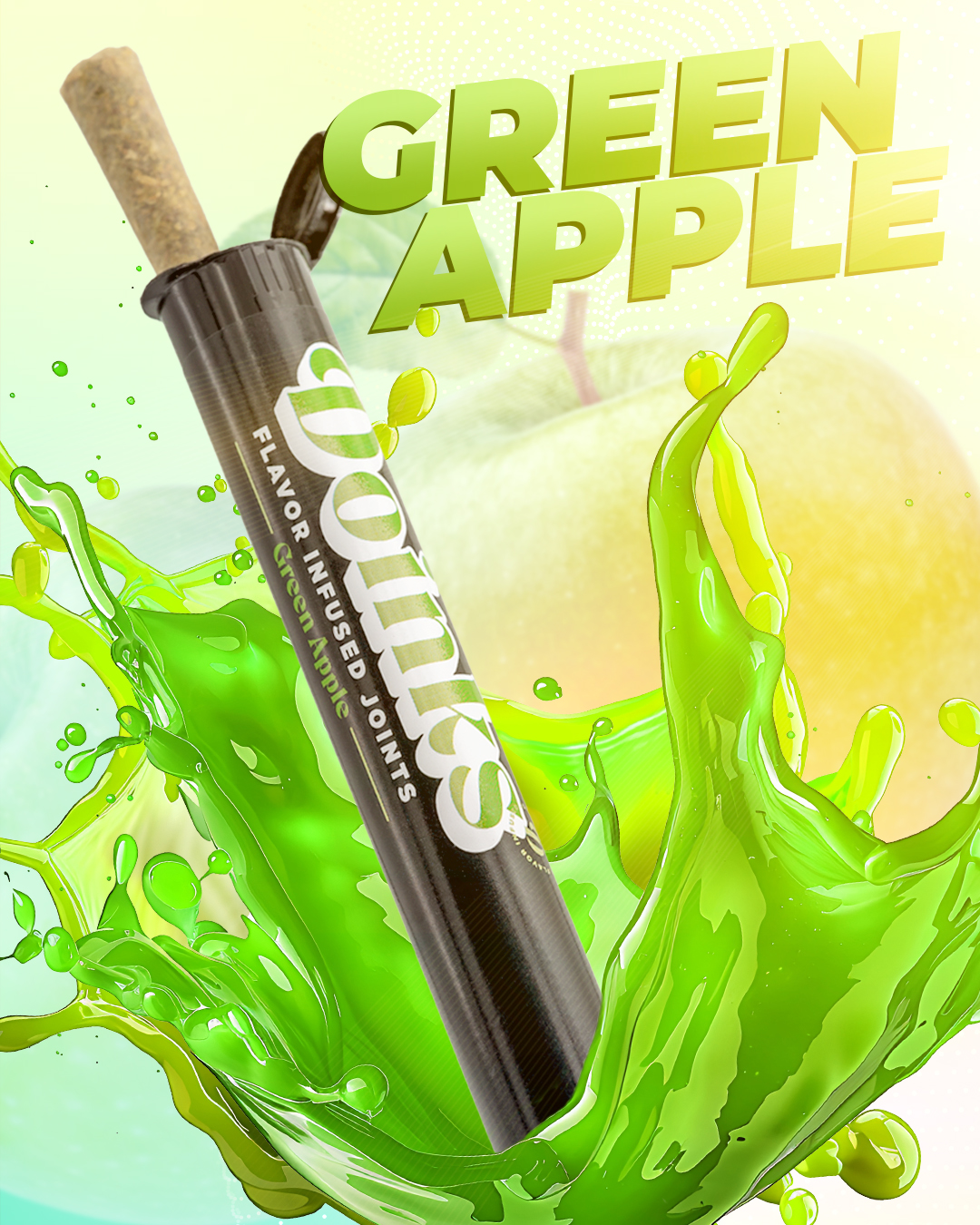 Photograph of product: Doinks | Green Apple (H) Infused Pre Roll | 1g