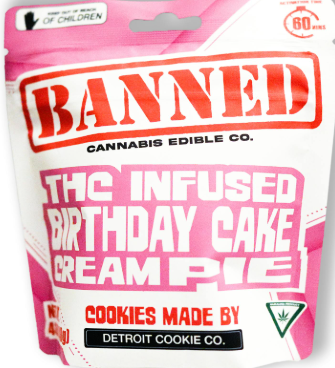 Photograph of product: Banned - Birthday Cake Cream Pie - 200mg