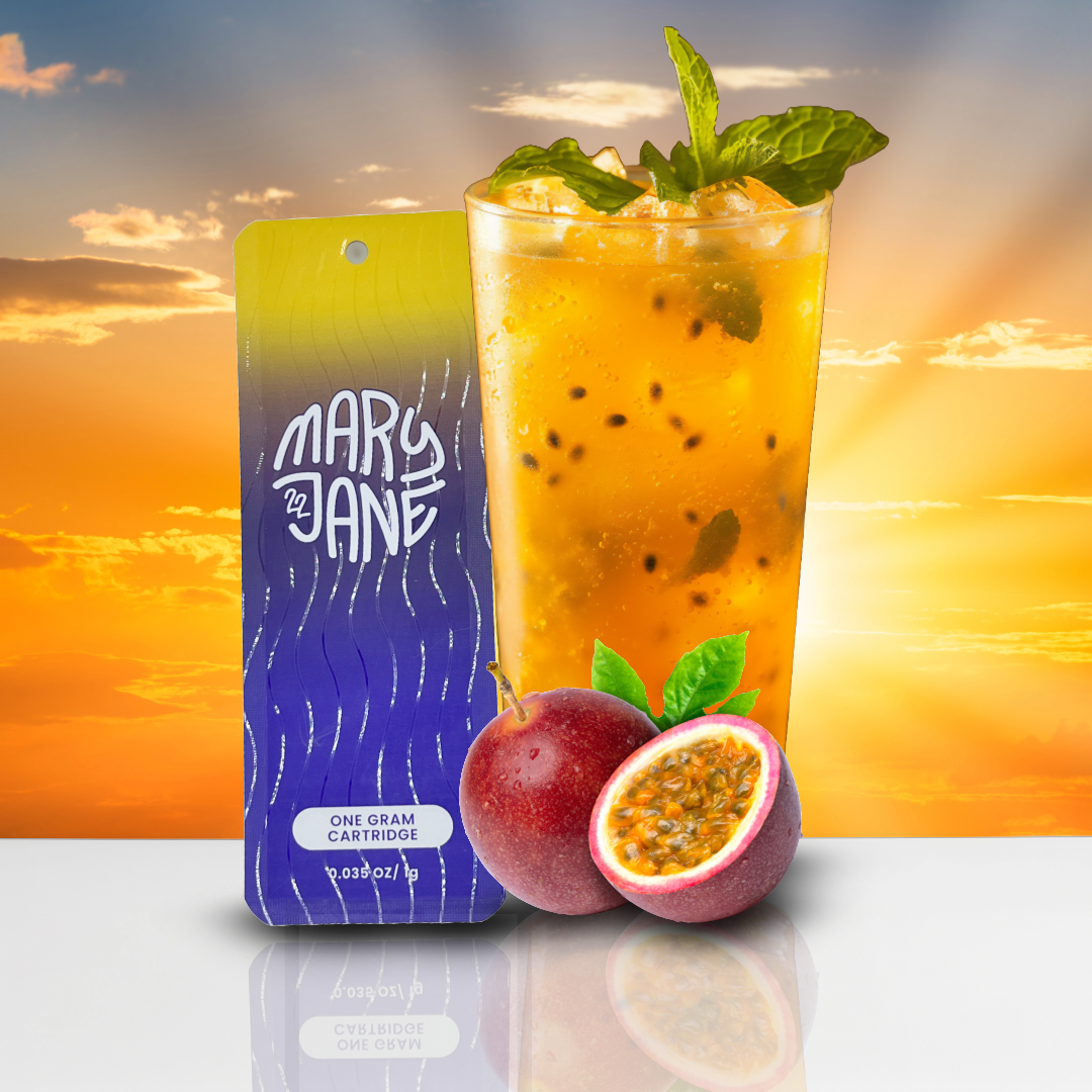 Photograph of product: Mary Jane 22 - Passion Fruit Sunrise - Vape Cartridge