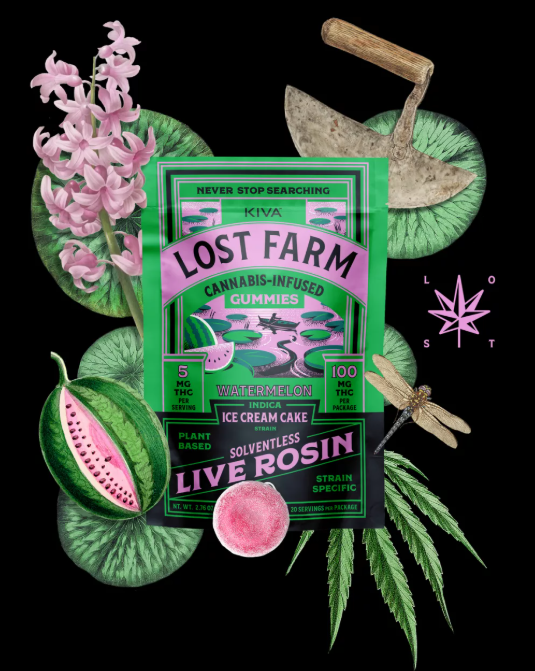 Photograph of product: Watermelon x Ice Cream Cake Live Resin Gummies 5mg [20pc]