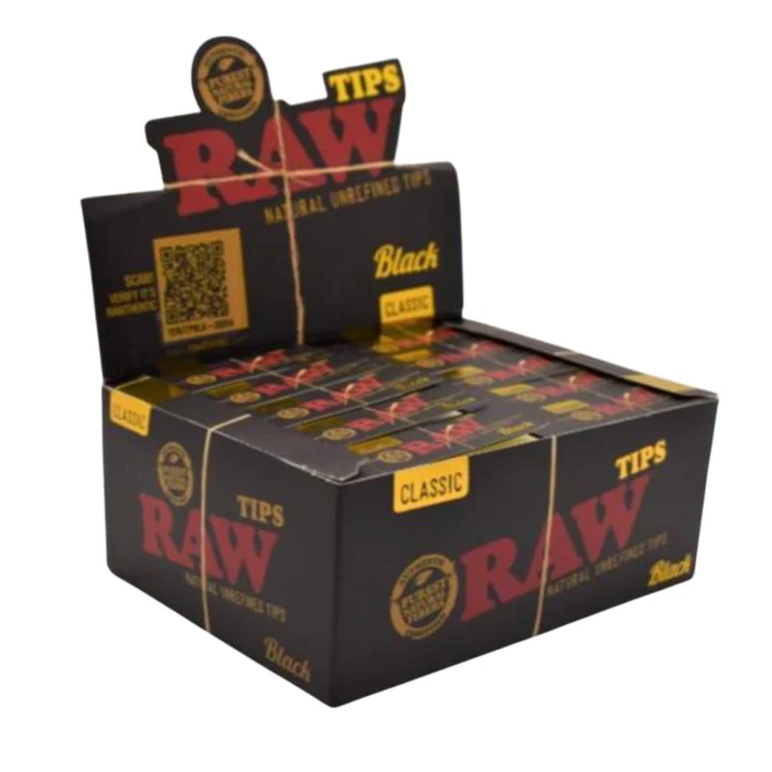 Photograph of product: RAW Black Classic Perforated Tips