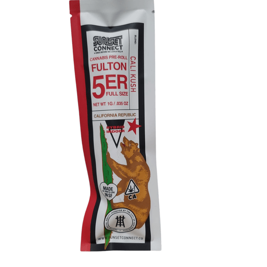 Photograph of product: Sunset Connect - Cali Kush - 1g Pre roll - 