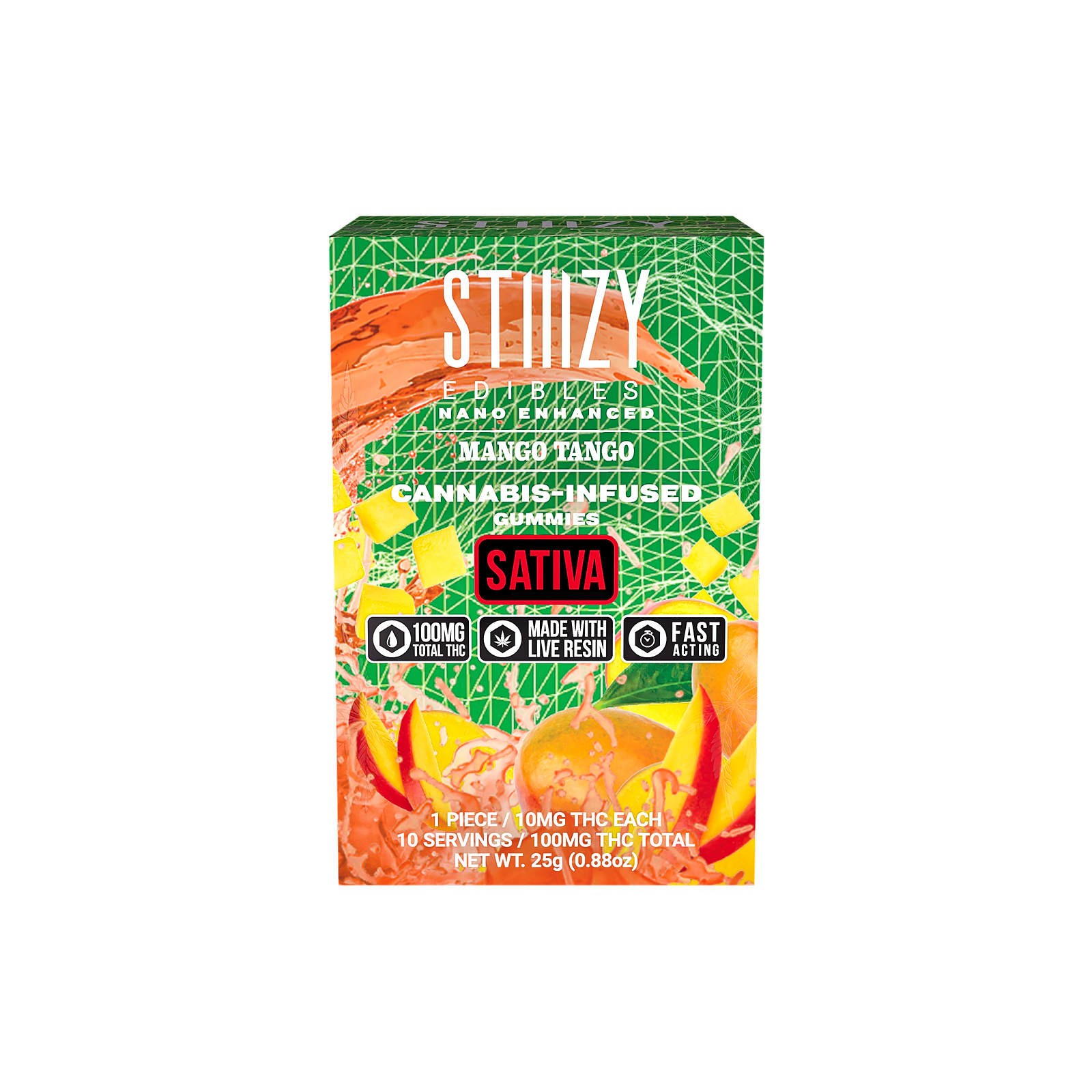 Photograph of product: (32711) Stiiizy Gummies Mango Tango 100mg