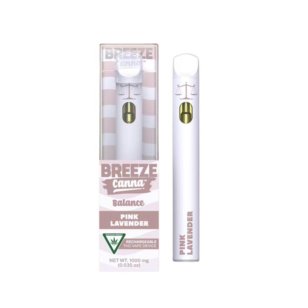 Photograph of product: Breeze Balance | Pink Lavender Disposable Vape | 1g