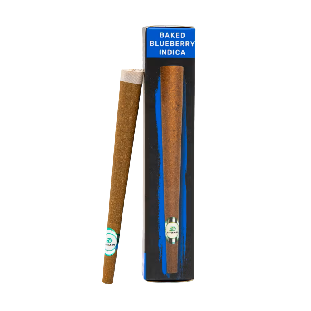 Photograph of product: L-Train | Baked Blueberry Triple Infused Blunt | 2g