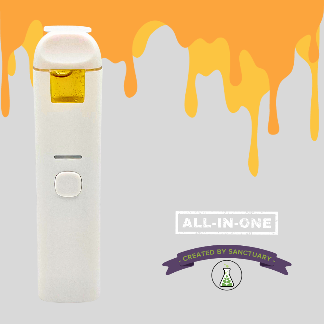 Photograph of product: 0.5g Granddaddy Purple Distillate All-in-One