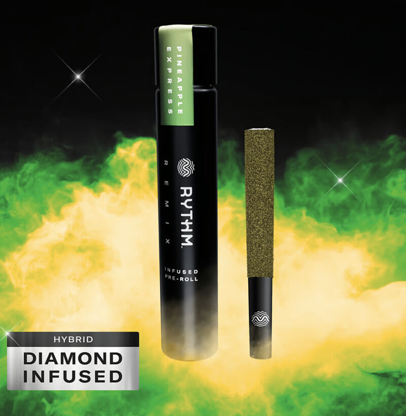 Photograph of product: Rythm Pre-Roll 1pk/1g Infused- Pineapple Express