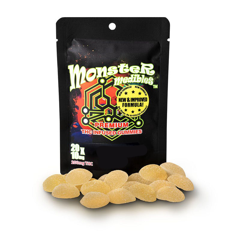Photograph of product: Monster | Blue Raspberry | 200mg Gummies | REC