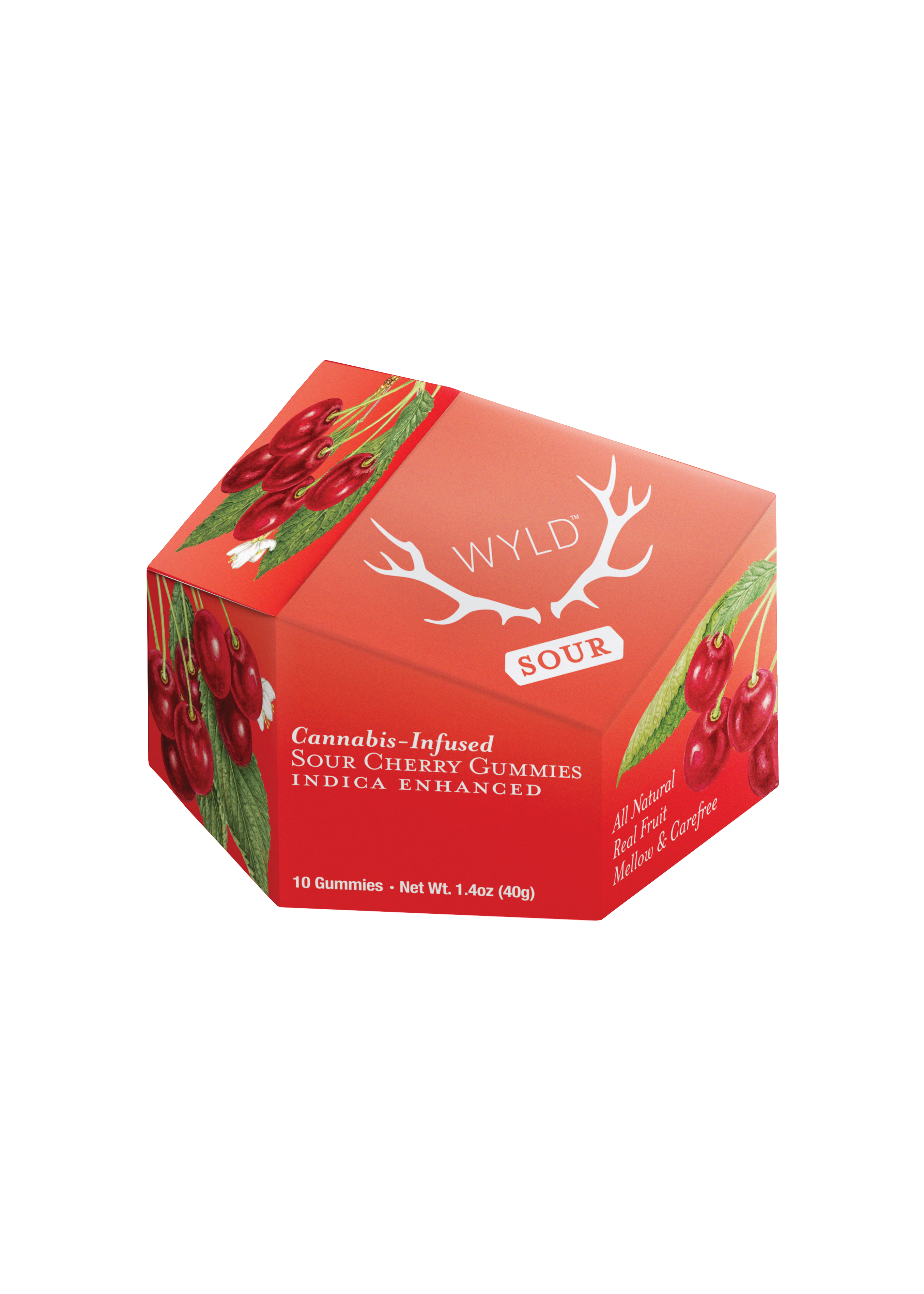 Photograph of product: Wyld | 100mg Gummy | Sour Cherry (Oui'd)