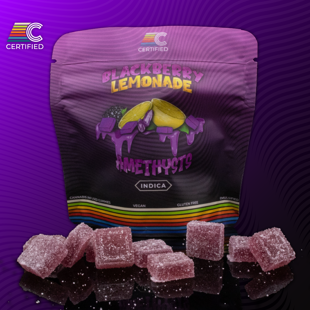 Photograph of product: Blackberry Lemonade Amethysts | 10pk