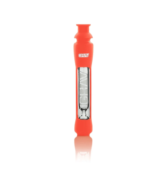 Photograph of product: 16mm GRAV OctoTaster with Silicone Skin | Scarlet Orange