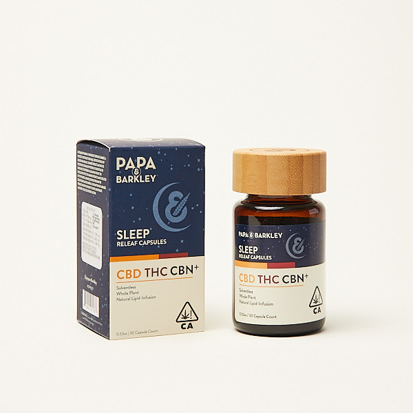 Photograph of product: [Papa & Barkley] Sleep Capsules - 135mg - 1:1:1 30ct