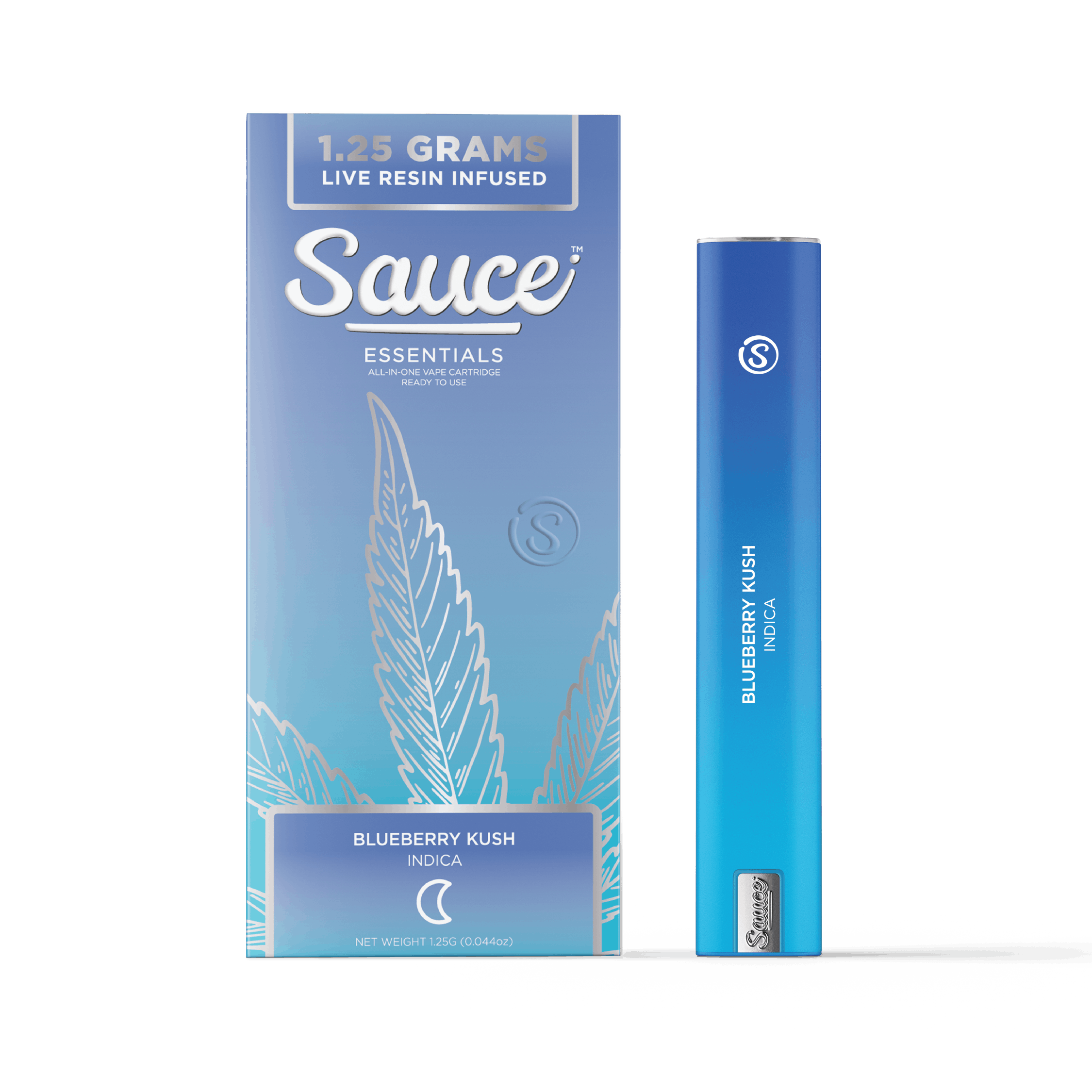 Photograph of product: Sauce | Blueberry Kush Live Resin All-In-One | 1.25g