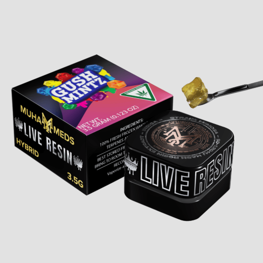 Photograph of product: Muha Meds Live Resin - Gush Mintz