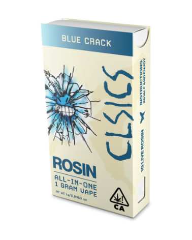 Photograph of product: Blue Crack (S) Live Rosin ALL-IN-ONE Vape 1g - CLSICS