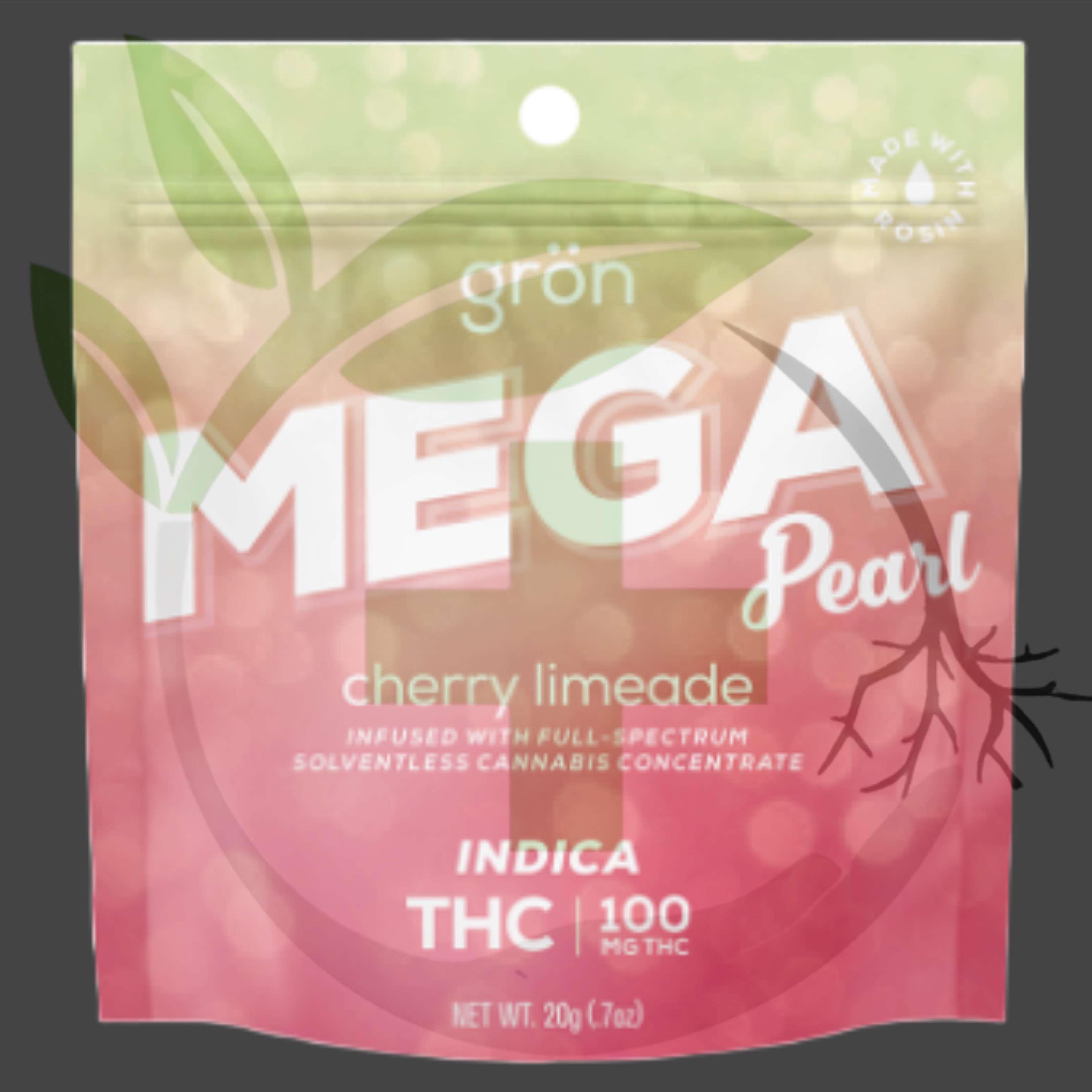 Photograph of product: *Gummy - TF - Gron - 100mg MEGA - GLS - Cherry Limeade