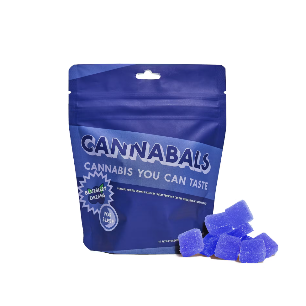 Photograph of product: Cannabals - Blueberry Dreams Gummies 20pk - 100mg