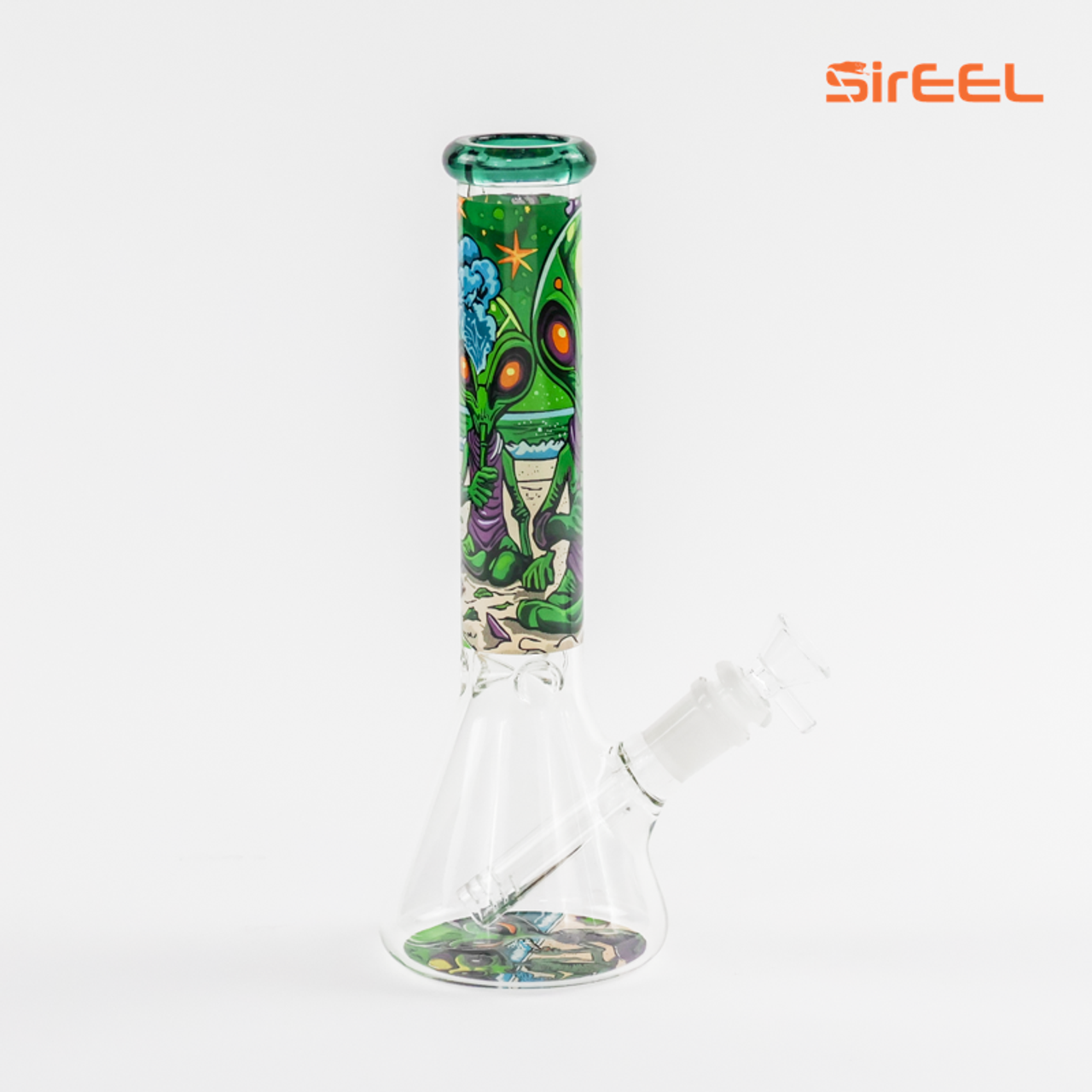 Photograph of product: 10" Beaker Bong + Flower Bowl | Ancient Alien