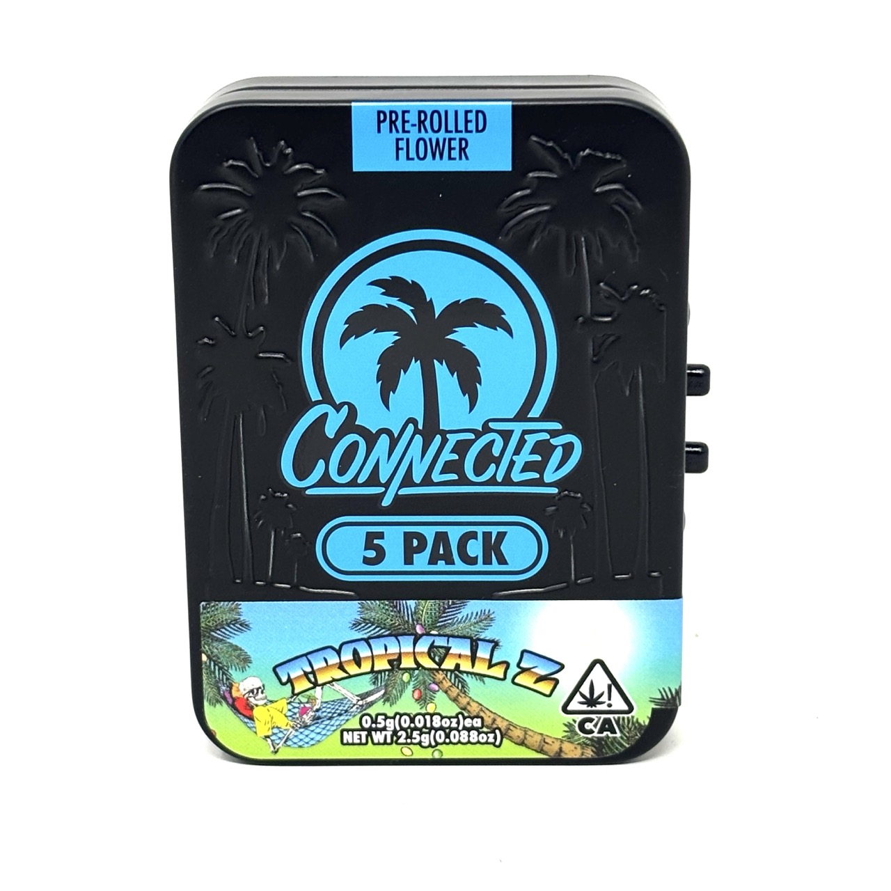 Photograph of product: CONNECTED: TROPICAL Z PRE-ROLL 5PK 2.5G