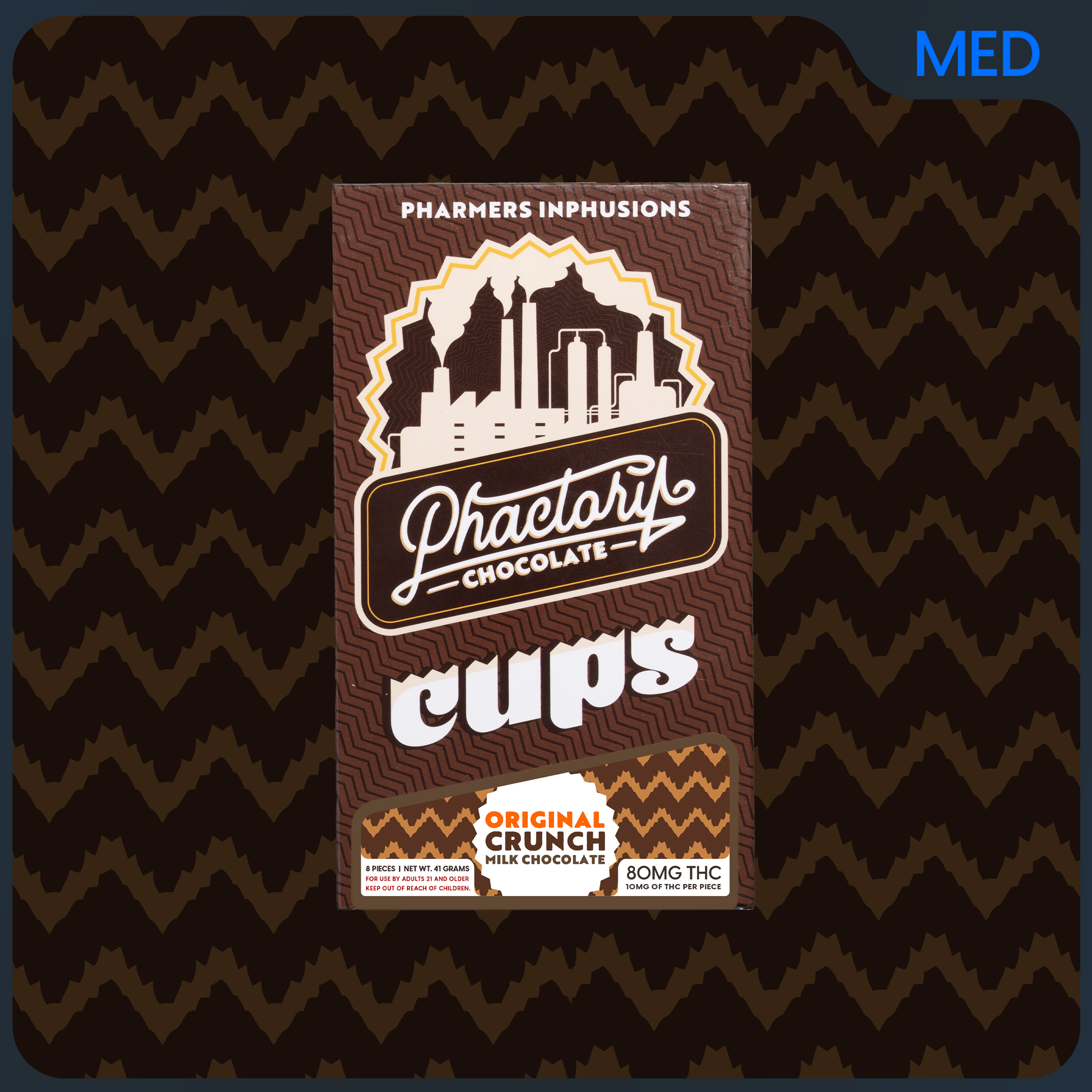 Photograph of product: Pharmers - MED -  Cups - (H) - Original Crunch - 200mg