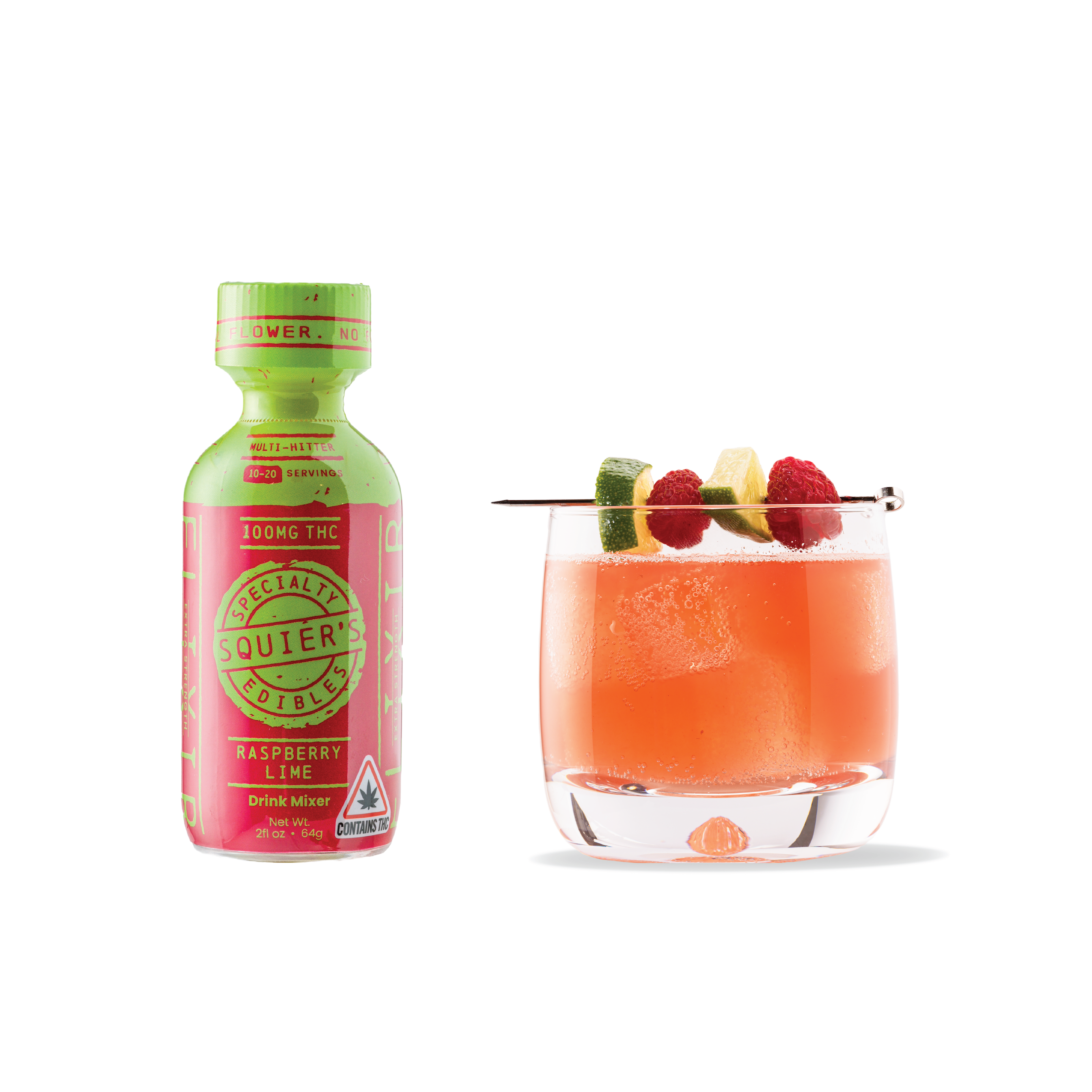 Photograph of product: au chocolat Rosin Drink Mixer - Raspberry Lime - 100mg/1pk