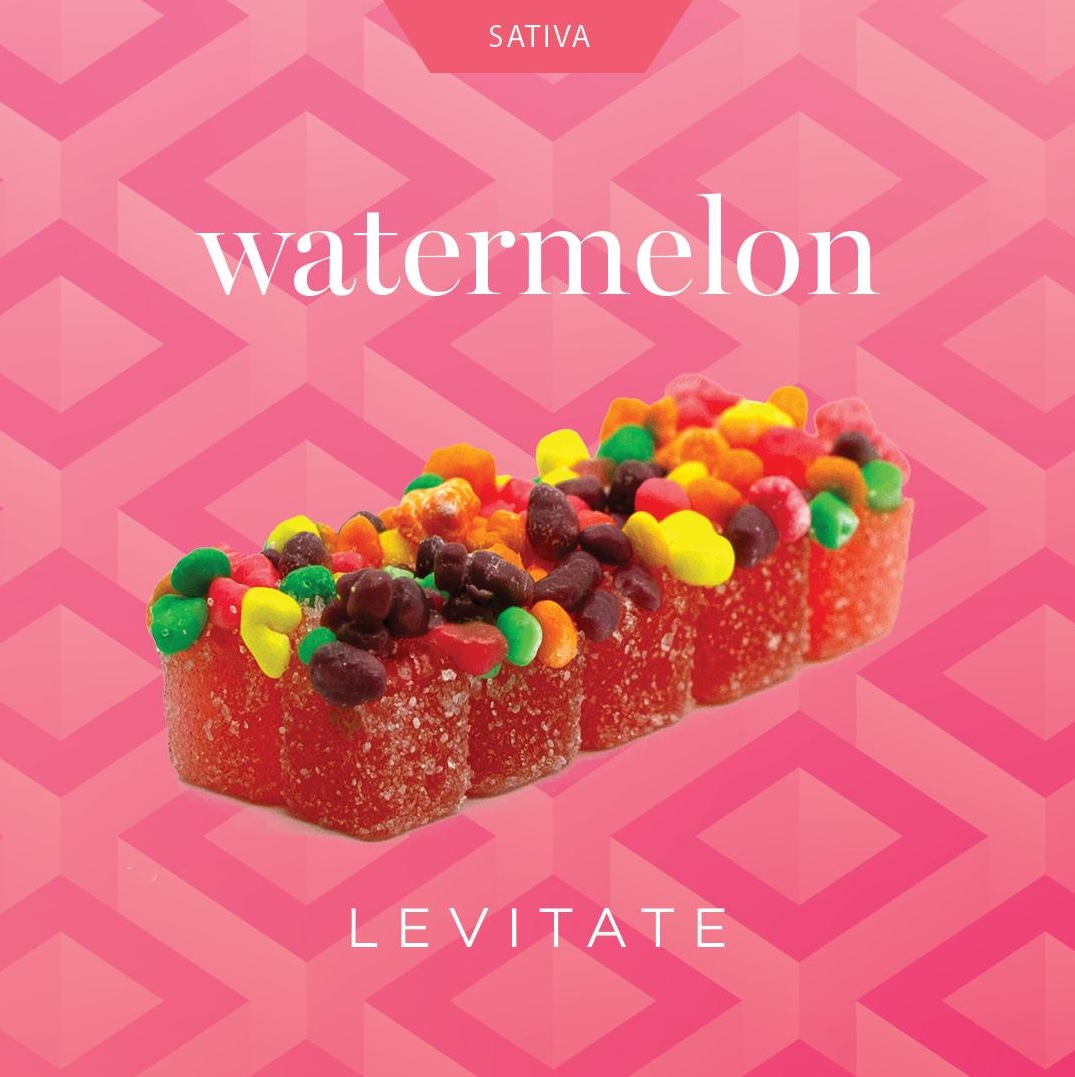 Photograph of product: Watermelon Crunch Orbit Bites - Oui'd 200mg