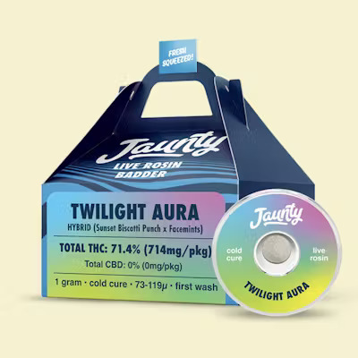 Photograph of product: Twilight Aura | Cold Cure Live Rosin Badder | 1g (H)