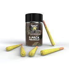 Photograph of product: Galaxy Moonrock Vanilla Bean 5 Pack Pre-Roll
