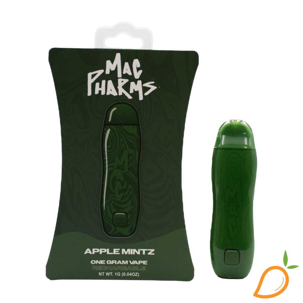 Photograph of product: 1g Apple Mintz Disposable Vape Mac Pharms