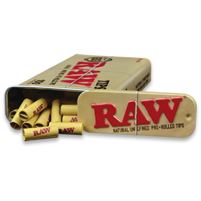 Photograph of product: RAW Tin Pre Rolled Tips $7