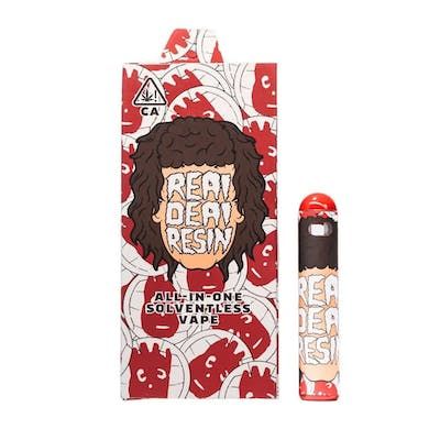 Photograph of product: G. Real Deal Resin .5g Live au chocolat Rosin T2 Solventless Disposable - Banana Papaya x Wilson (H) - 