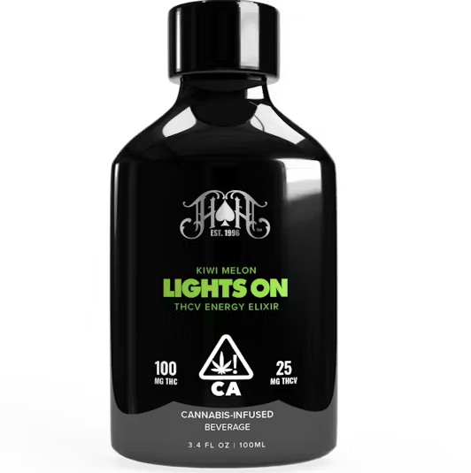 Photograph of product: HEAVY HITTERS - Drink - Lights On - Kiwi Melon Elixir - 3.4OZ - 100MG