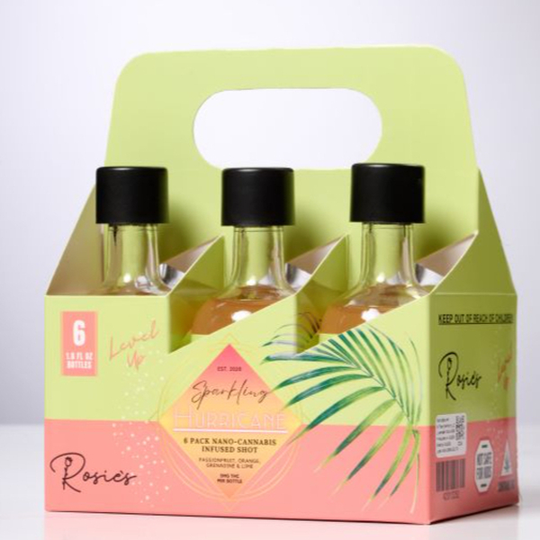 Photograph of product: Rosie's  | 30mg TH-oui | Hurricane Nano-Shooters | 6 pack