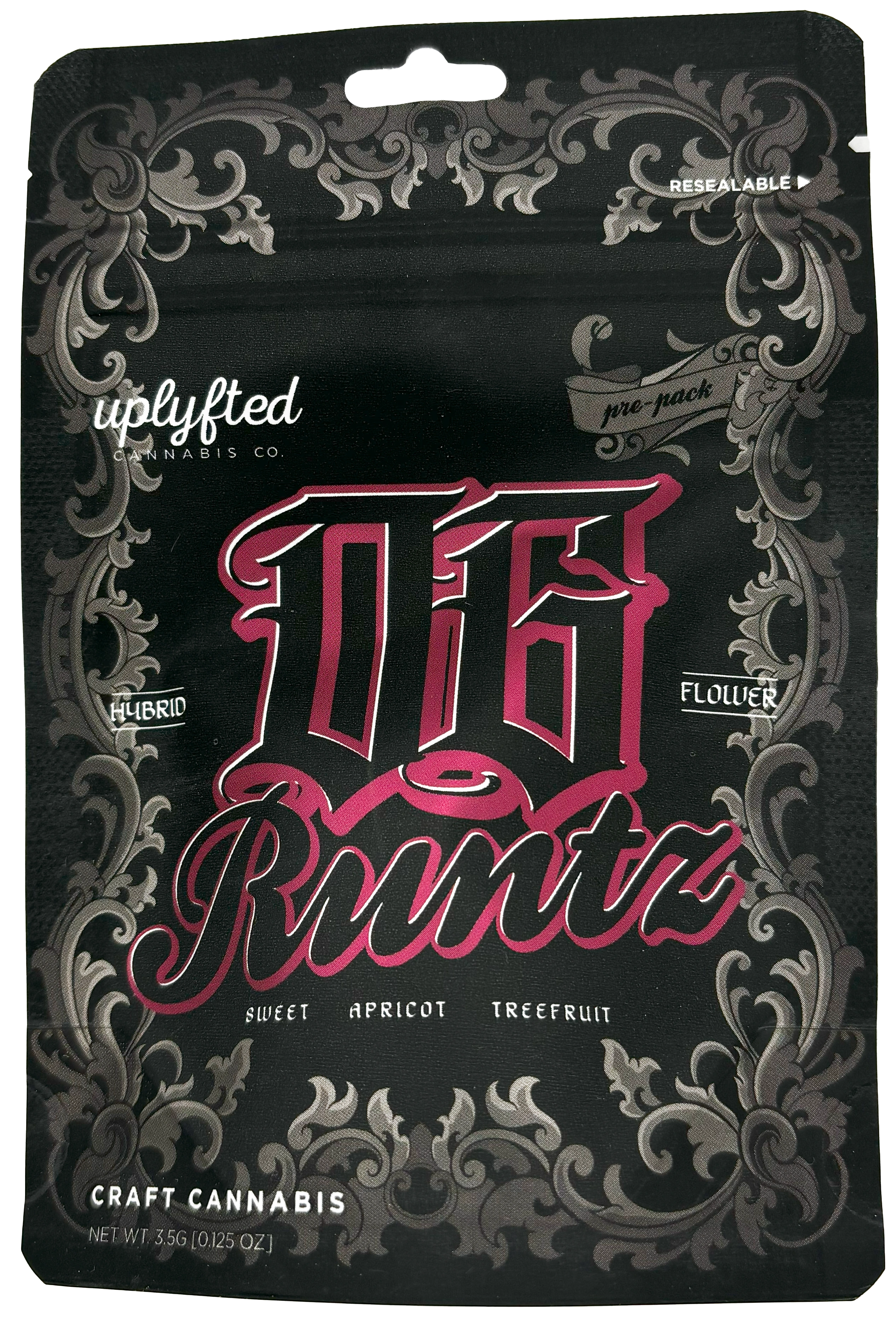 Photograph of product: Uplyfted Oui'd Co. | OG Runtz | Pre-Packaged Flower - 3.5g