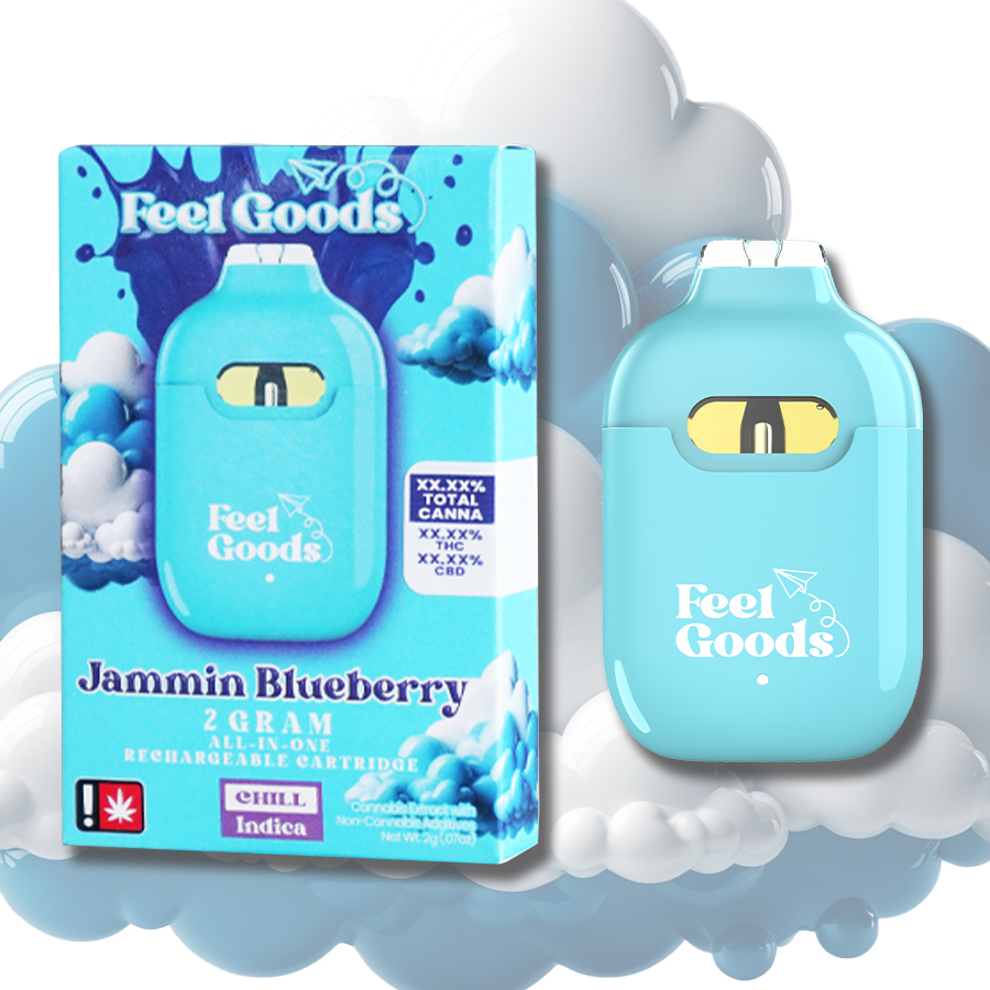 Photograph of product: Jammin Blueberry Flavored - Disposable - Feel Goods