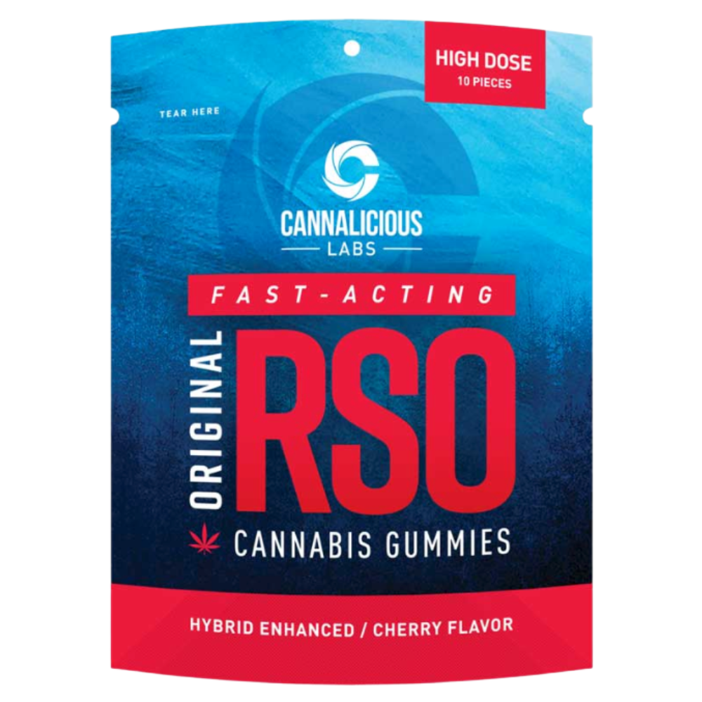 Photograph of Product: Cannalicious RSO Cherry Hybrid Gummies 200mg THC