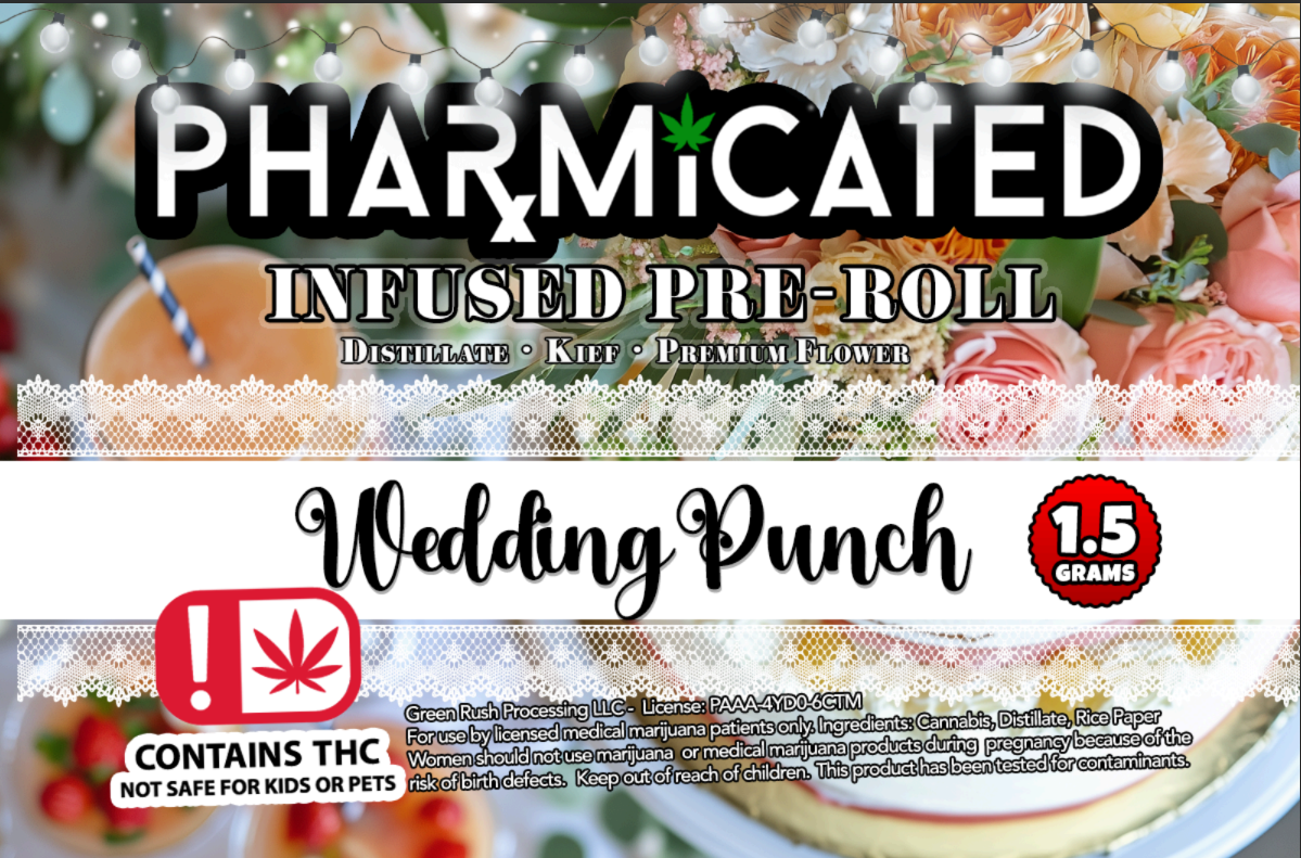 Photograph of Product: Green Rush Processing,LLC- Infused Pre-Roll-Wedding Punch
