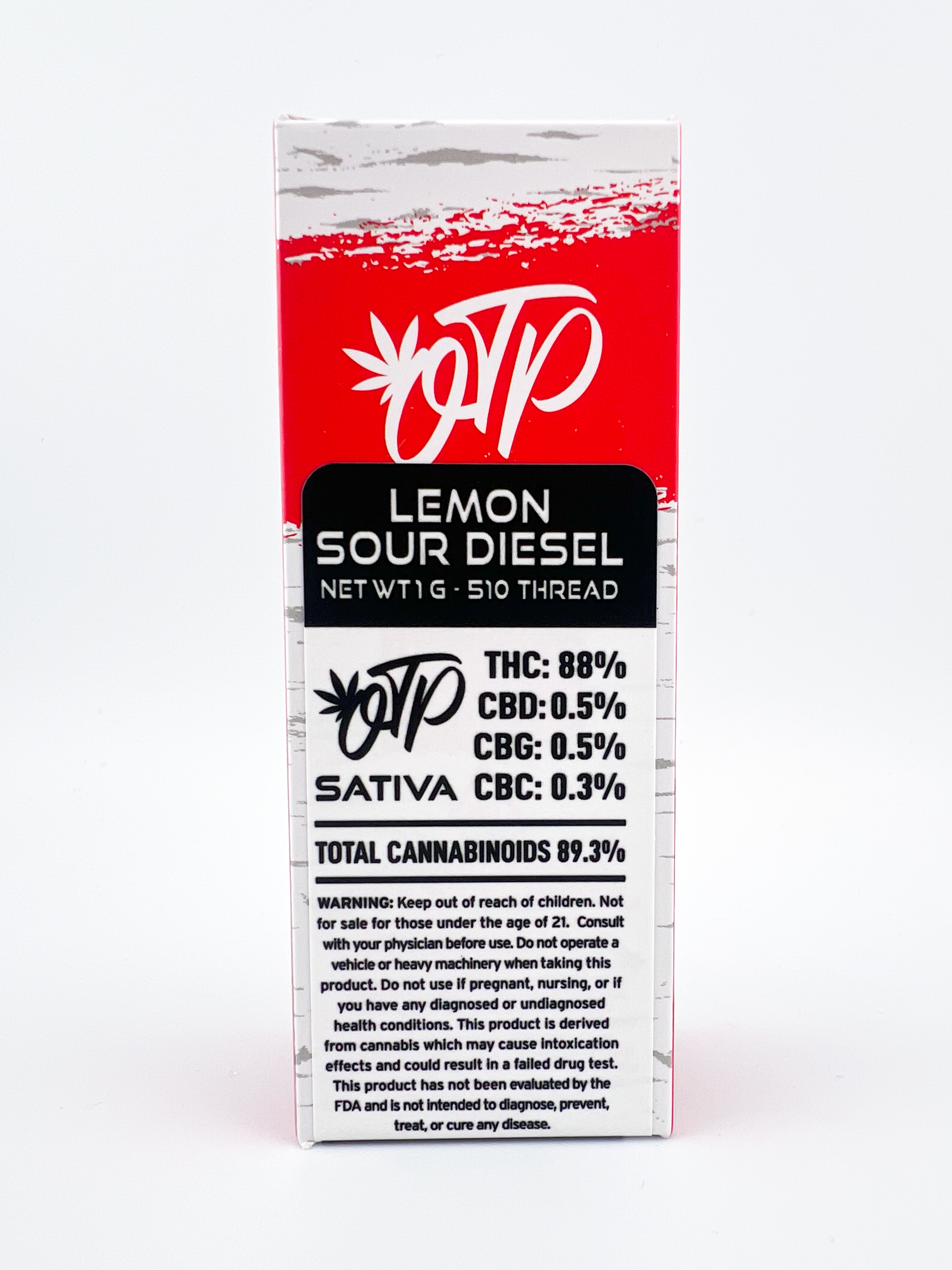 Photograph of product: Off The Path - Lemon Sour Diesel - Oui'd - 510 Threaded Cartridge