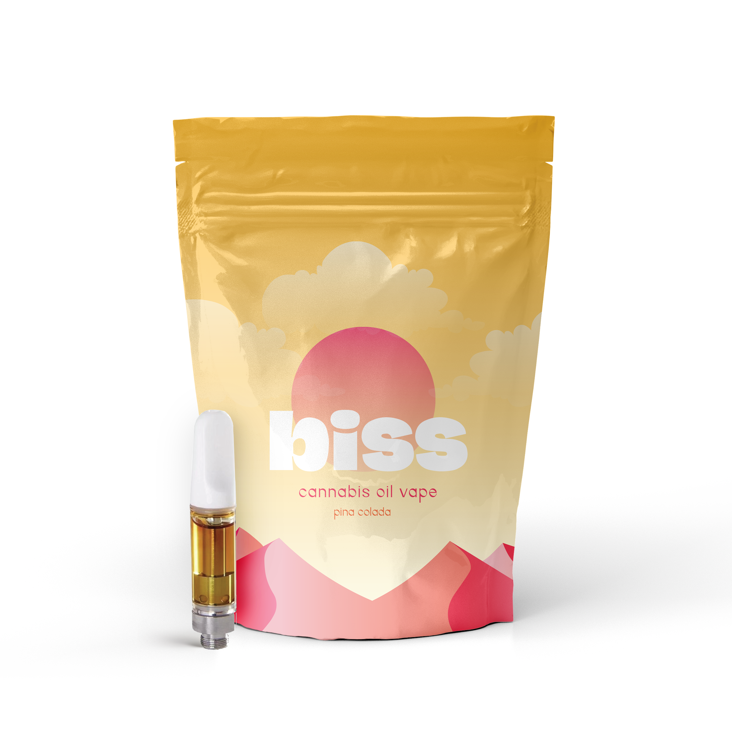 Photograph of product: Biss | Energize - Pina Colada (S-H) Vape Cart | 1g