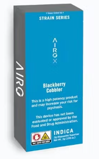 Photograph of product: Airo | Cartridge | Blackberry Cobbler| Distillate | 0.5g