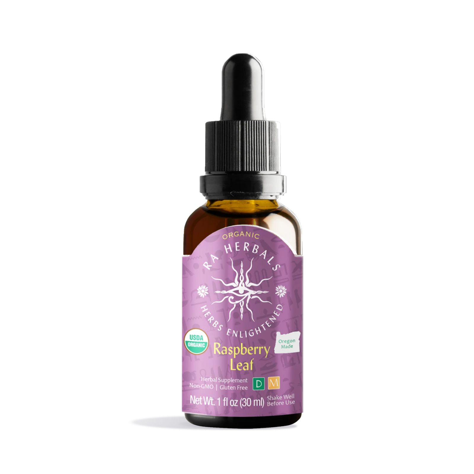 Photograph of product: Ra Herbals Certified Organic Raspberry Leaf Tincture