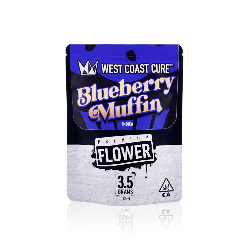 Photograph of product: WEST COAST CURE - Flower - Blueberry Muffin - 3.5G