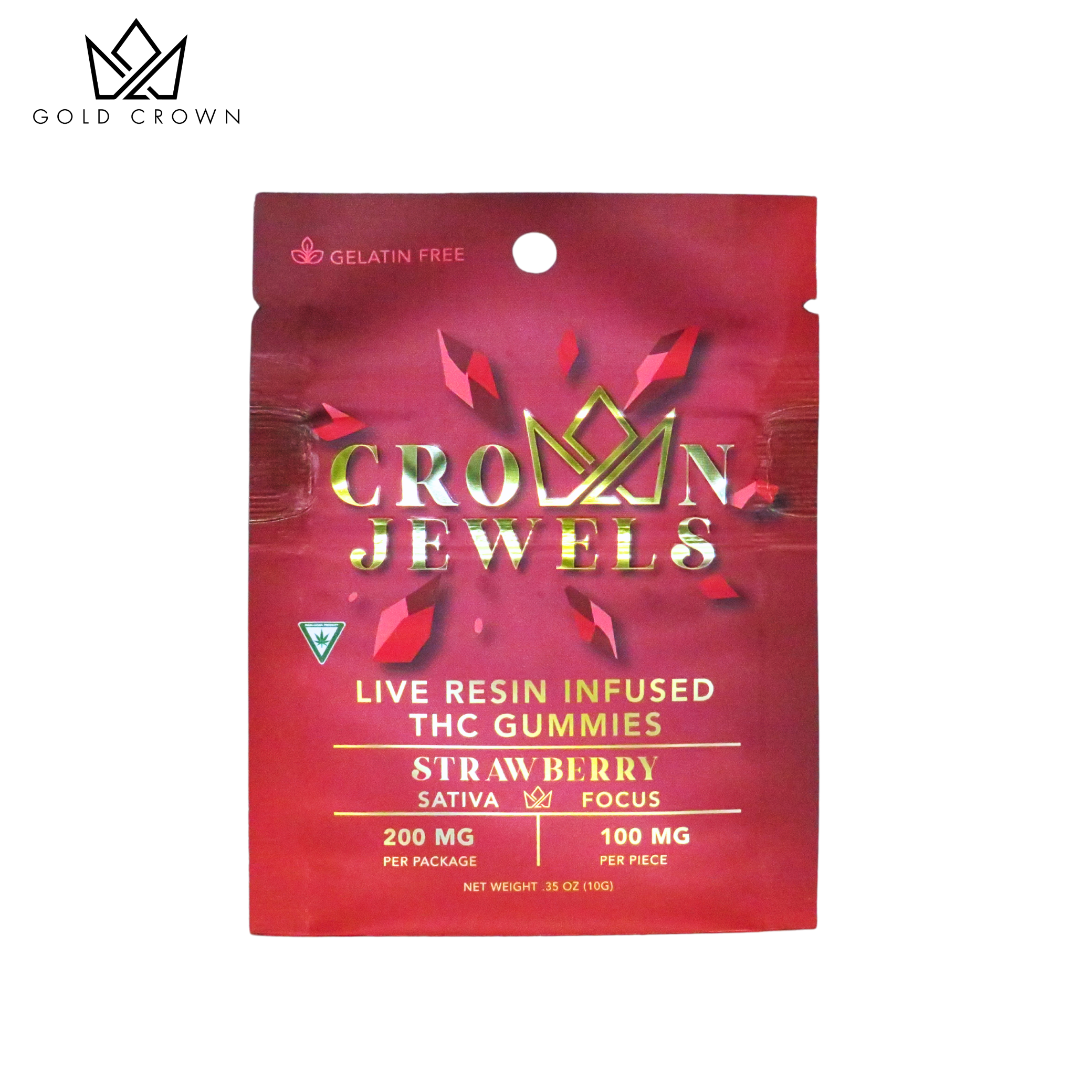Photograph of product: Crown Jewels 200mg - Strawberry | 100mg each