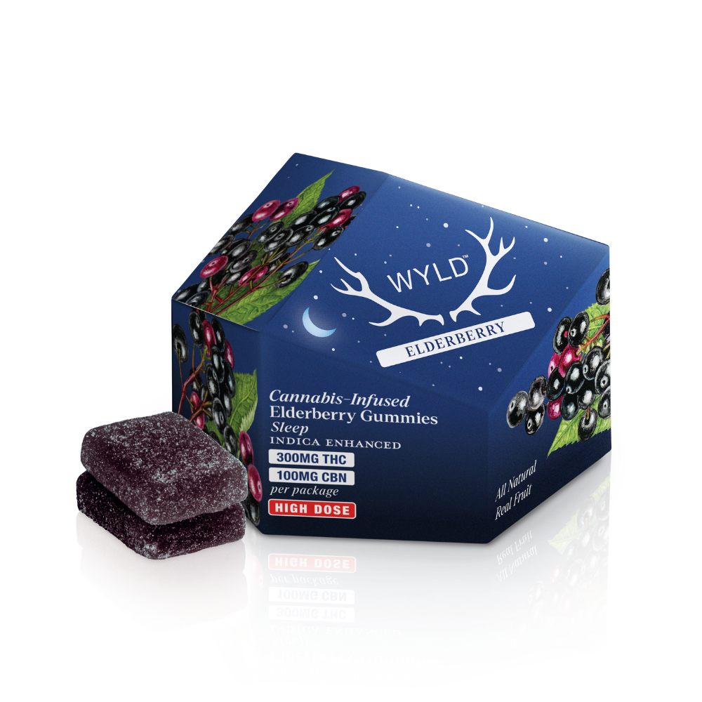 Photograph of Product: Wyld-300mg Gummy-3:1 THC:CBN-Elderberry