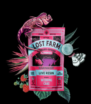 Photograph of product: Raspberry x Wedding Cake Live Resin 10pk Gummies | 100mg