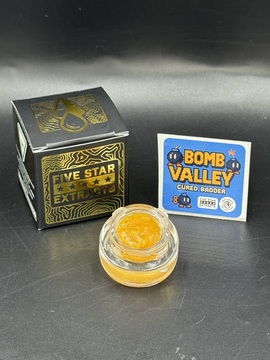 Photograph of product: Bomb Valley Cured Badder Baller Bucket | Five Star Extracts | 3.5g